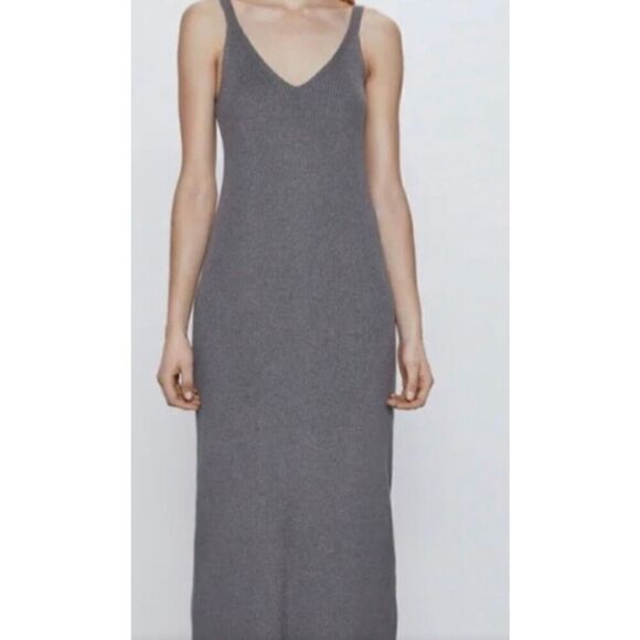 Zara Ribbed Knit Dress size s - Picture 7 of 8